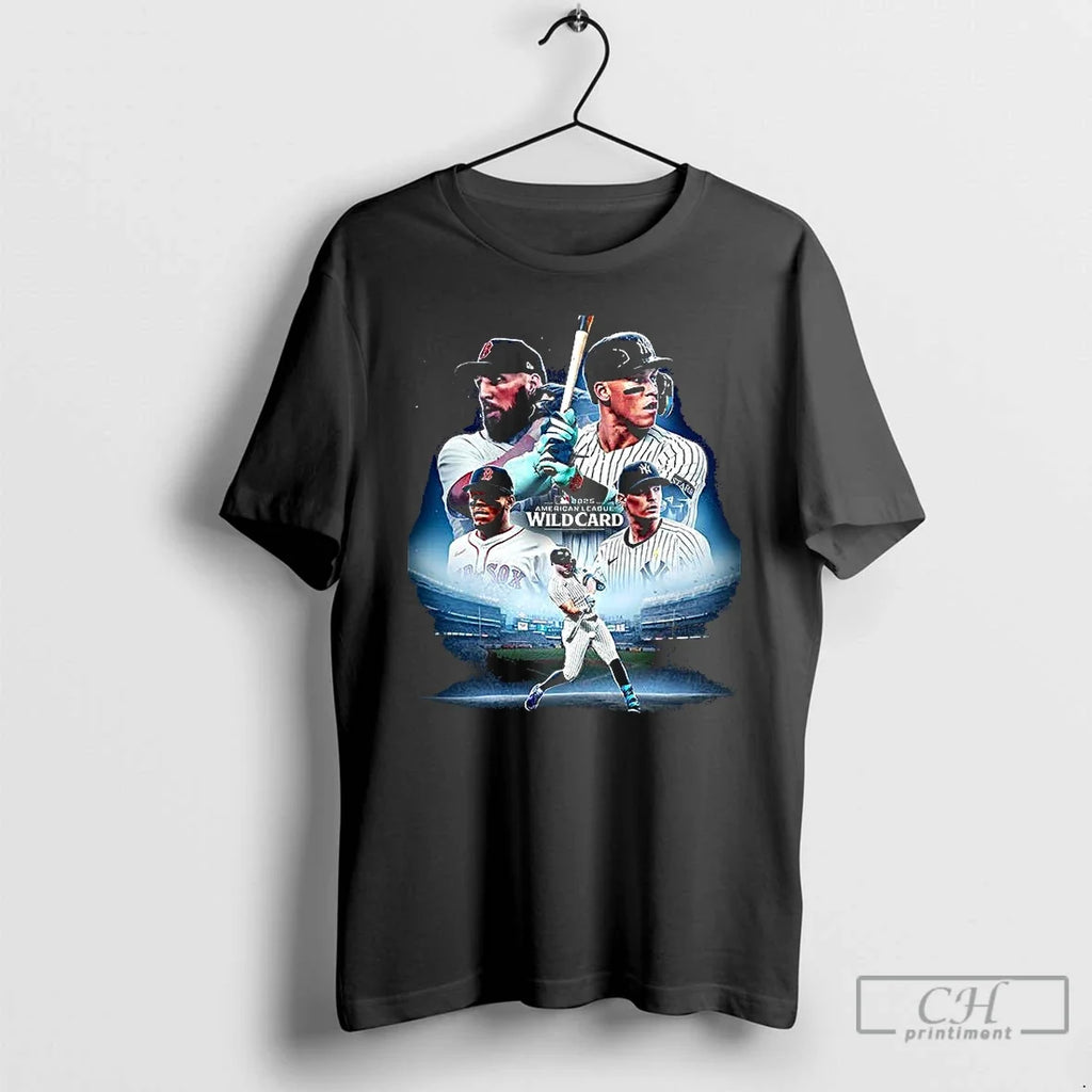 Premium New York Yankees Vs Boston Red Sox Wildcard - Adult & Kids T-Shirts, Sweatshirts & Hoodies apparel design preview 1