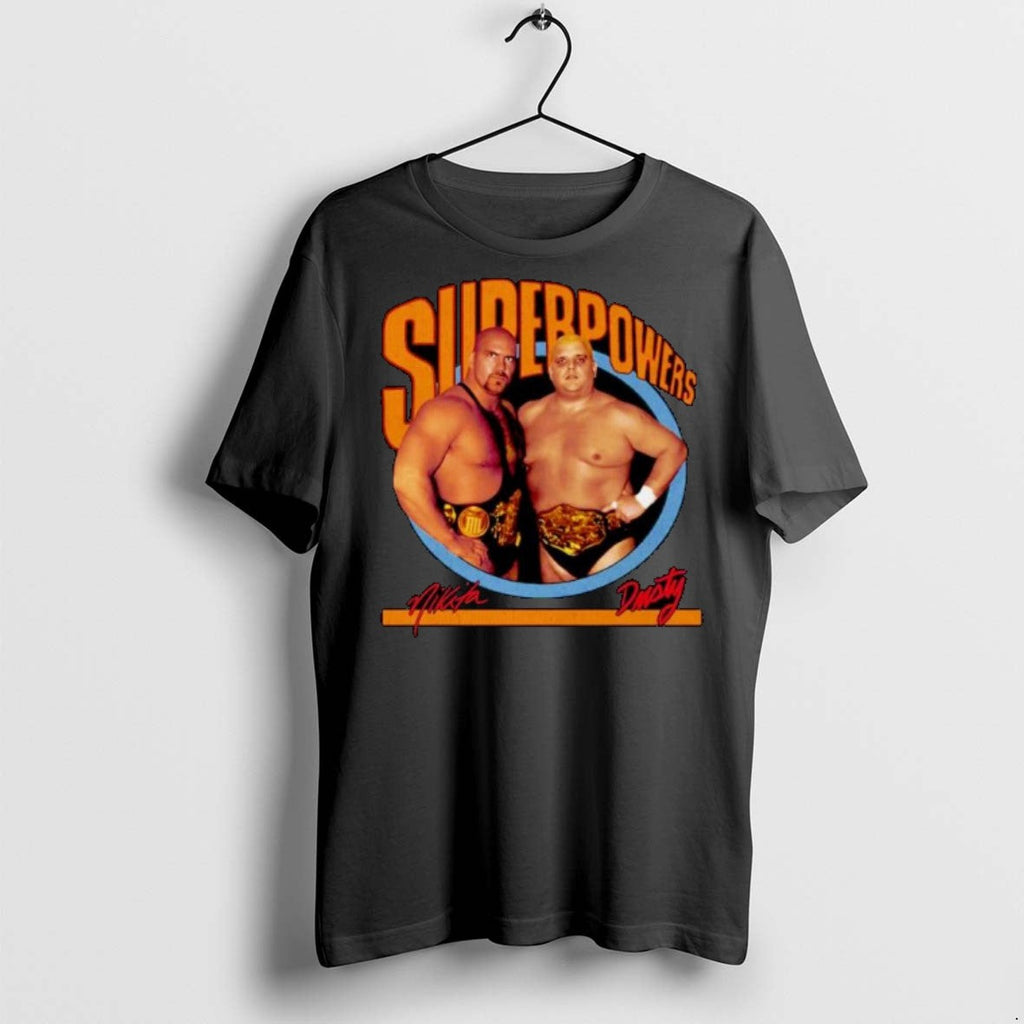 Premium Nikita Koloff And Dusty Rhodes Superpowers - Adult & Kids T-Shirts, Sweatshirts & Hoodies apparel design preview 1