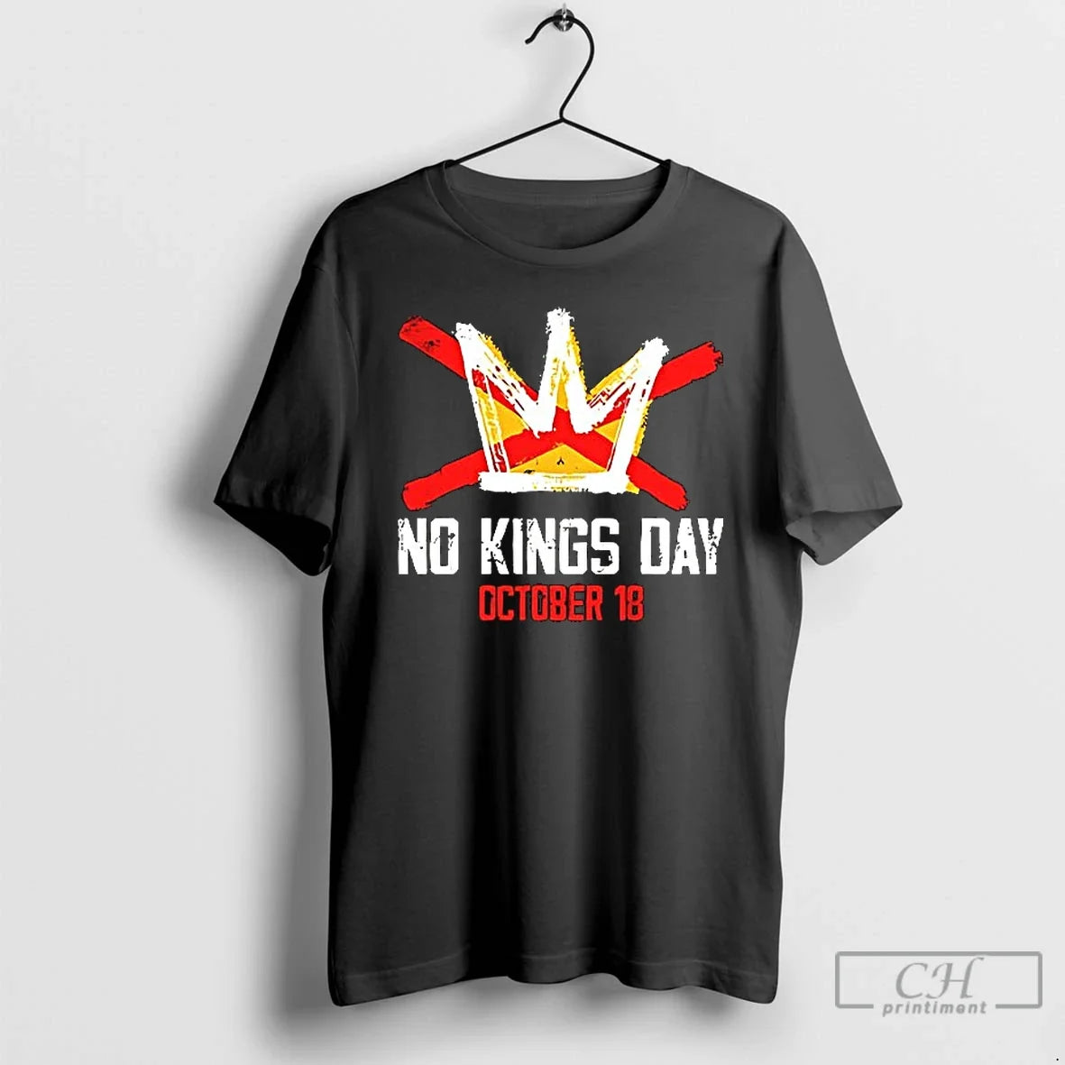 Premium No Kings Day October 18 Ceramic And Classic - Adult & Kids T-Shirts, Sweatshirts & Hoodies apparel design preview 1