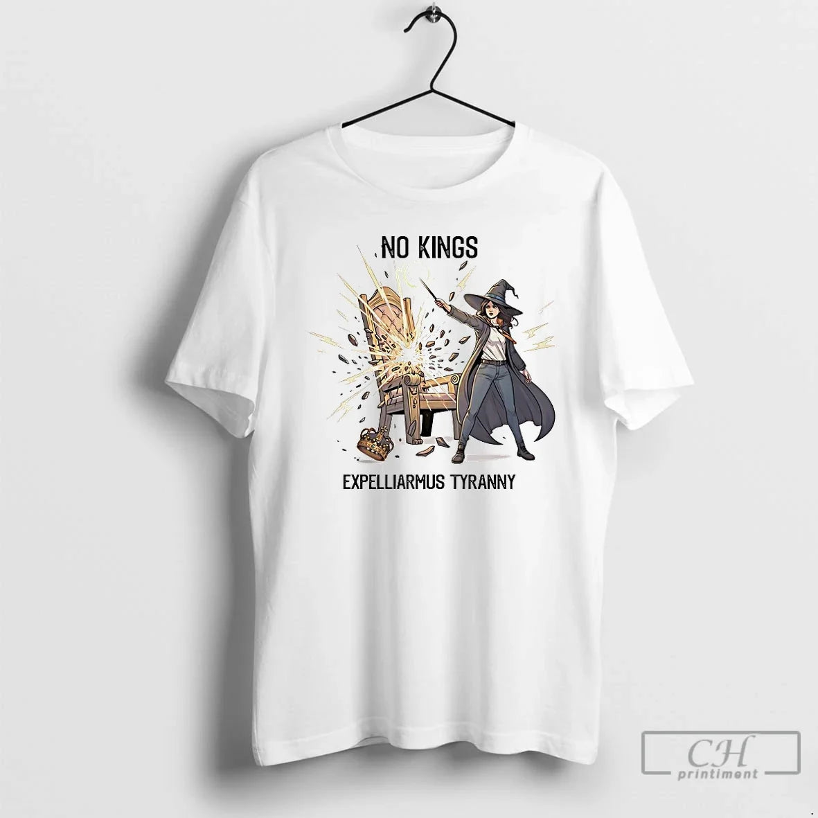 Premium No Kings Expelliarmus Tyranny - Adult & Kids T-Shirts, Sweatshirts & Hoodies apparel design preview 1