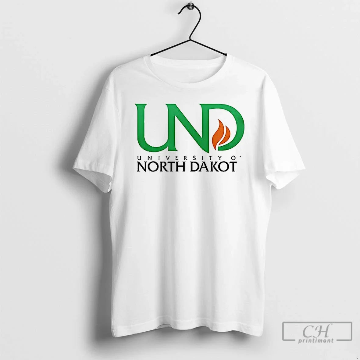 Premium North Dakota Fighting Hawks X Charlie Kirk - Adult & Kids T-Shirts, Sweatshirts & Hoodies apparel design preview 1