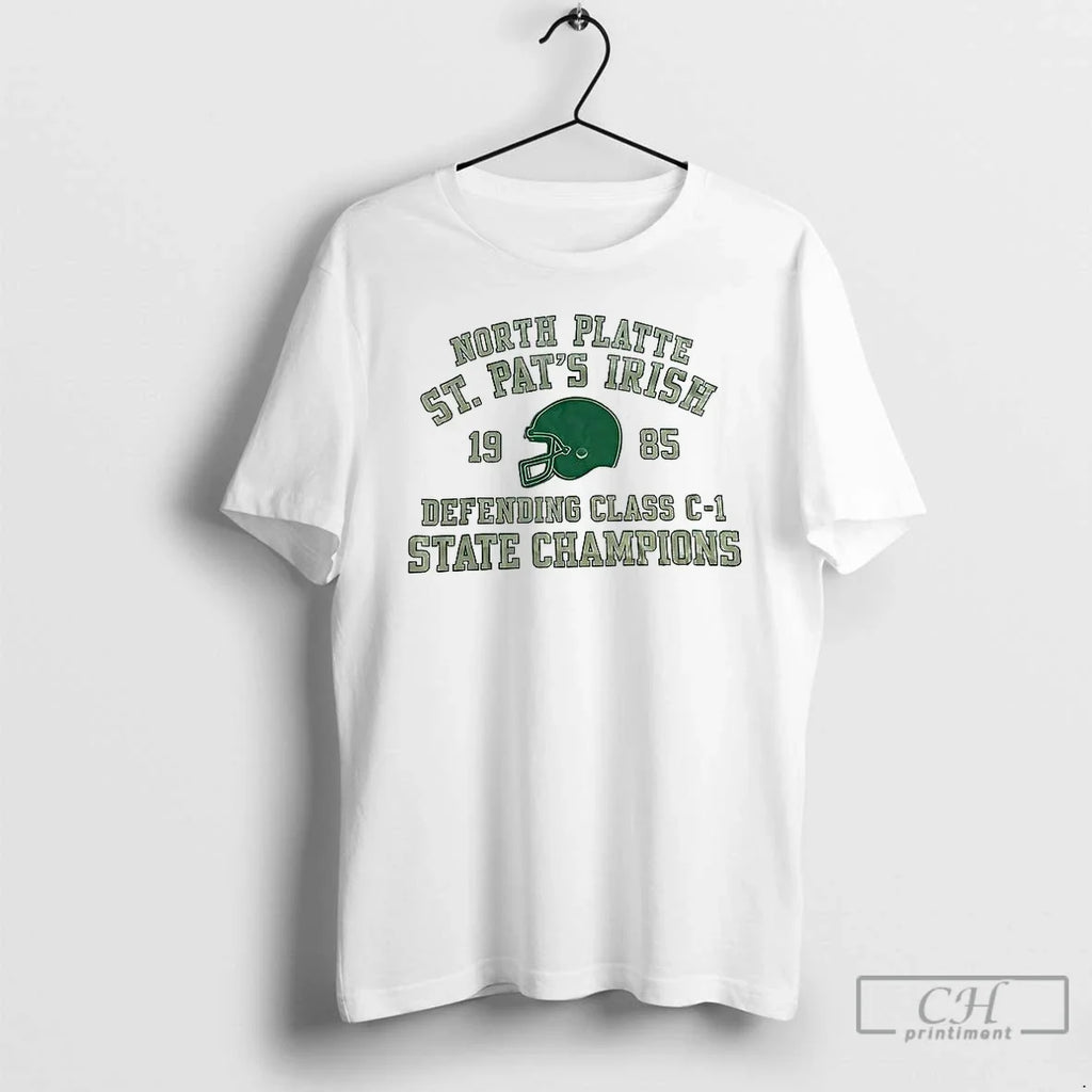 Premium North Platte St Pats Irish Defending Class C - Adult & Kids T-Shirts, Sweatshirts & Hoodies apparel design preview 1