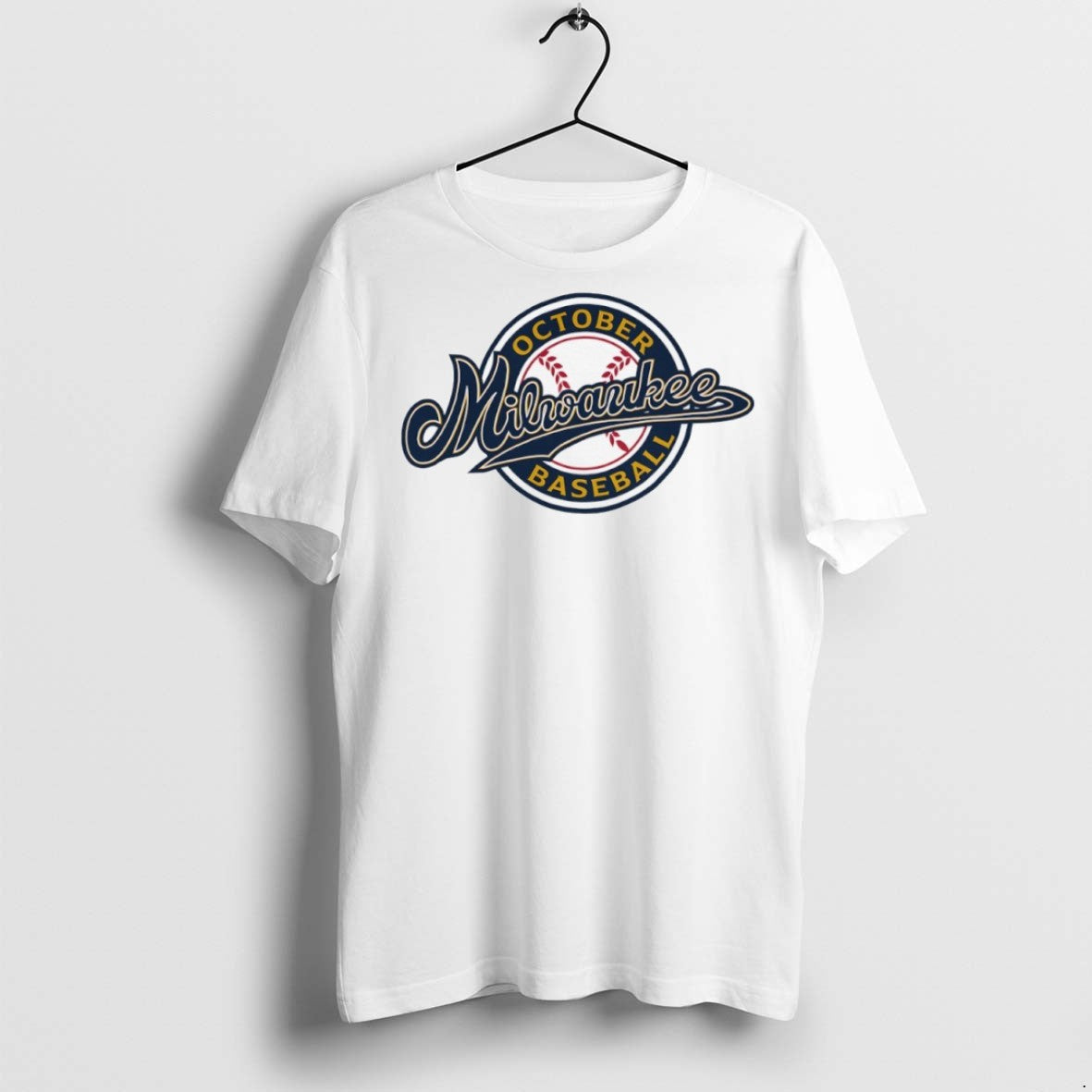 Premium October Baseball Milwaukee Brewers 2025 Logo - Adult & Kids T-Shirts, Sweatshirts & Hoodies apparel design preview 1