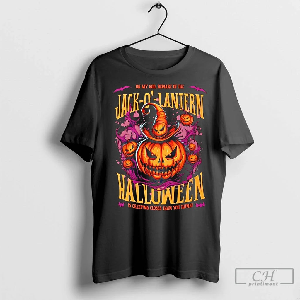 Premium Oh My God Beware Of The Jack O Lantern - Adult & Kids T-Shirts, Sweatshirts & Hoodies apparel design preview 1