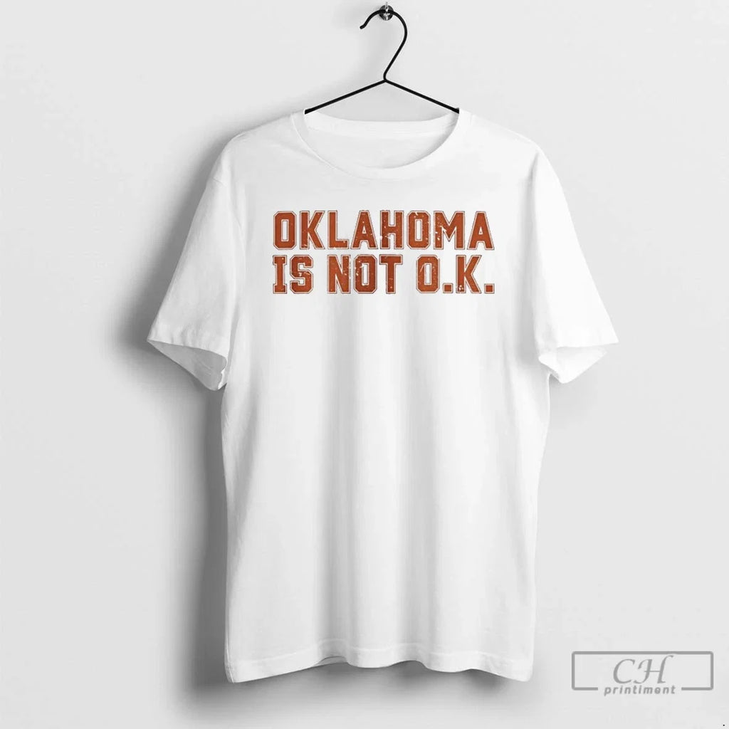 Premium Oklahoma Is Not O K Vintage Texas Rivalry - Adult & Kids T-Shirts, Sweatshirts & Hoodies apparel design preview 1