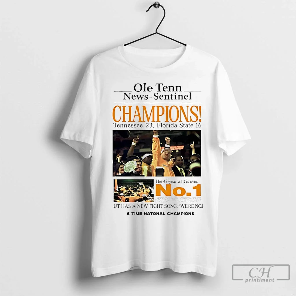 Premium Ole Tenn Sentinel Champions Tennessee 23 - Adult & Kids T-Shirts, Sweatshirts & Hoodies apparel design preview 1