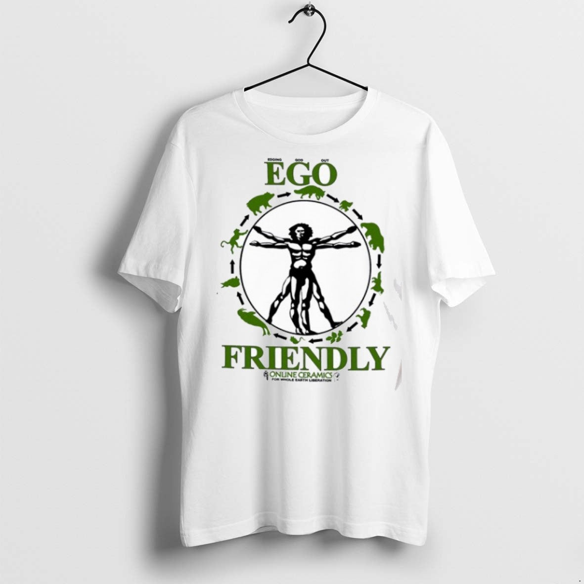 Premium Online Ceramics Edging God Out Ego Friendly - Adult & Kids T-Shirts, Sweatshirts & Hoodies apparel design preview 1
