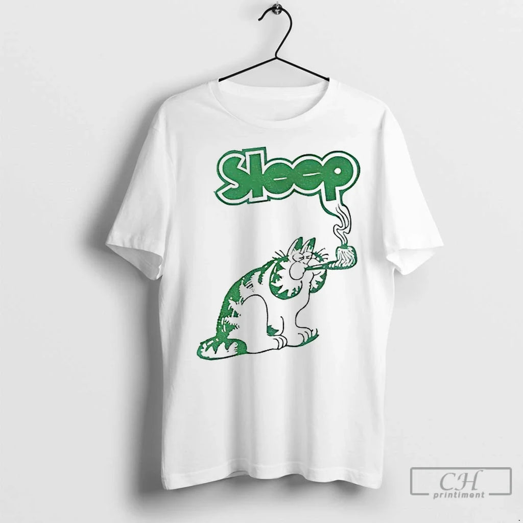 Premium Orange Cat Smoking Sleep Vintage - Adult & Kids T-Shirts, Sweatshirts & Hoodies apparel design preview 1