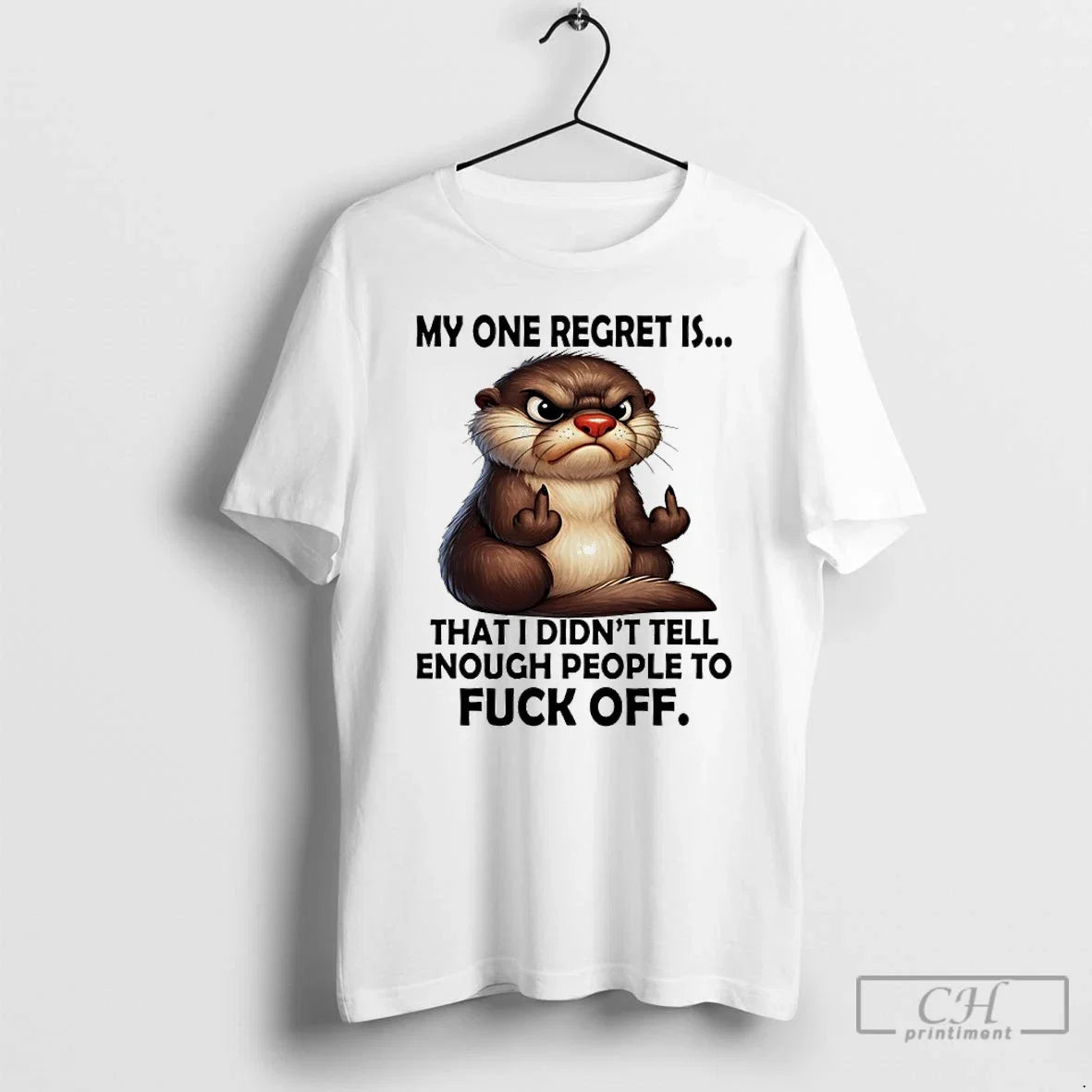 Premium Otter My Regret Is That I Didnt Tell Enough - Adult & Kids T-Shirts, Sweatshirts & Hoodies apparel design preview 1