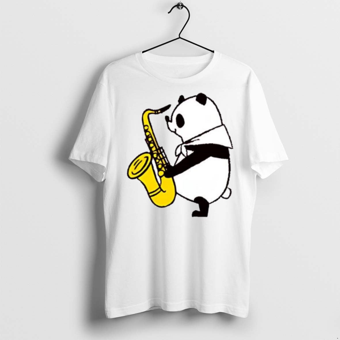 Premium Panda Saxophone Fitsch Music - Adult & Kids T-Shirts, Sweatshirts & Hoodies apparel design preview 1