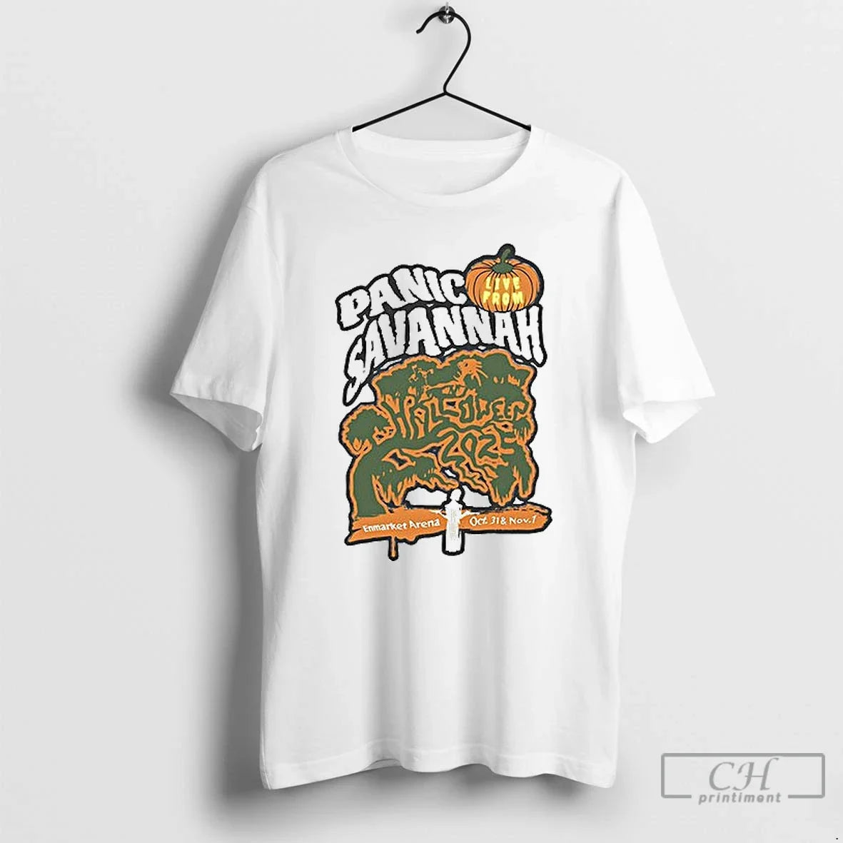 Premium Panic Savannah Enmarket Arena Halloween 2025 - Adult & Kids T-Shirts, Sweatshirts & Hoodies apparel design preview 1