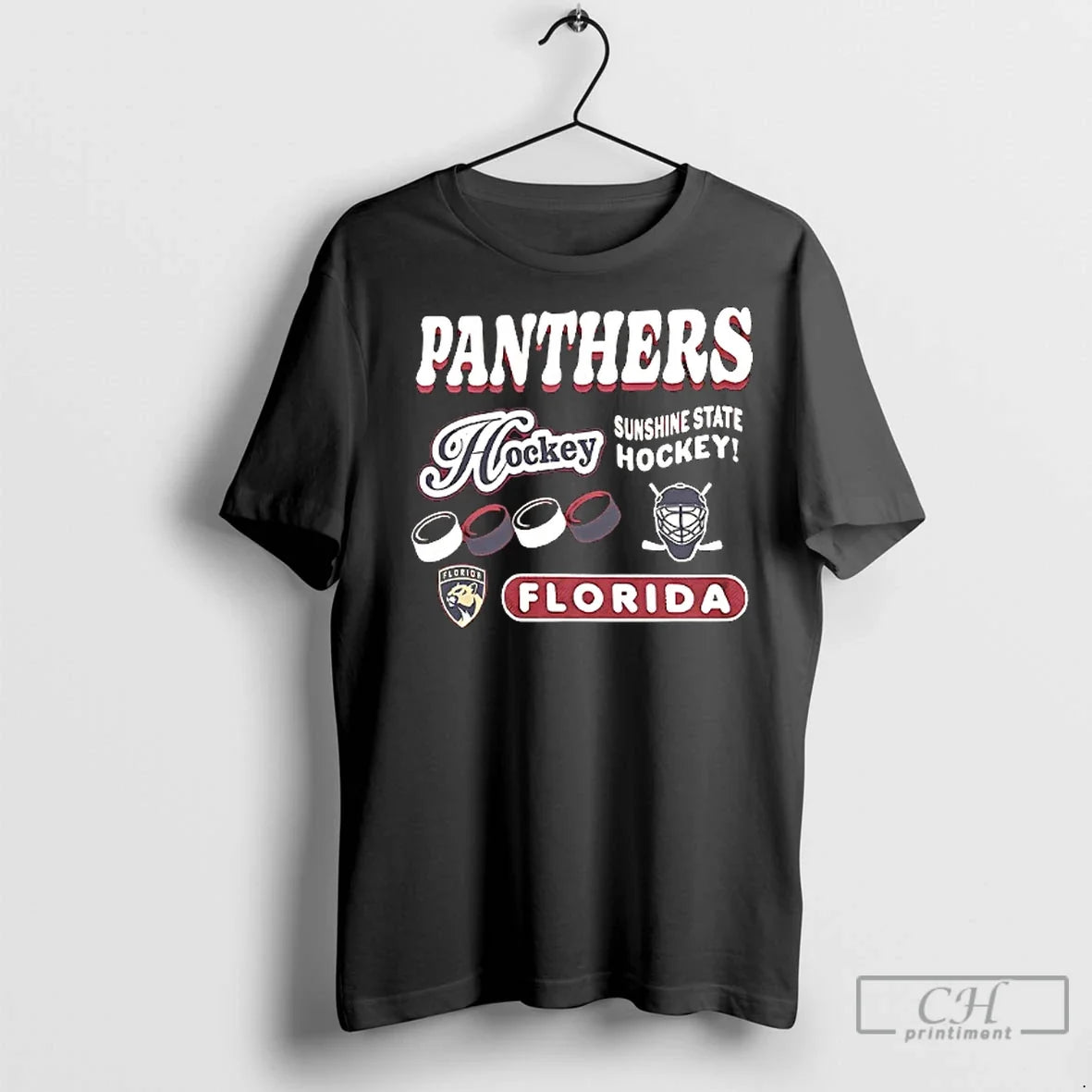 Premium Panthers Sunshine State Hockey Florida - Adult & Kids T-Shirts, Sweatshirts & Hoodies apparel design preview 1