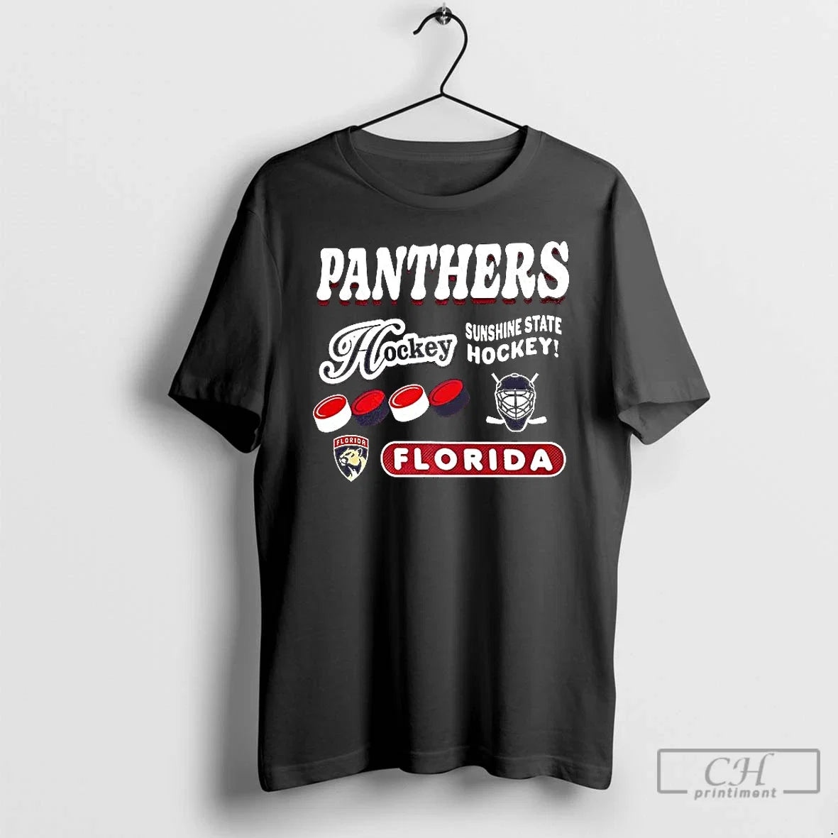 Premium Panthers Sunshine State Hockey Florida - Adult & Kids T-Shirts, Sweatshirts & Hoodies apparel design preview 1