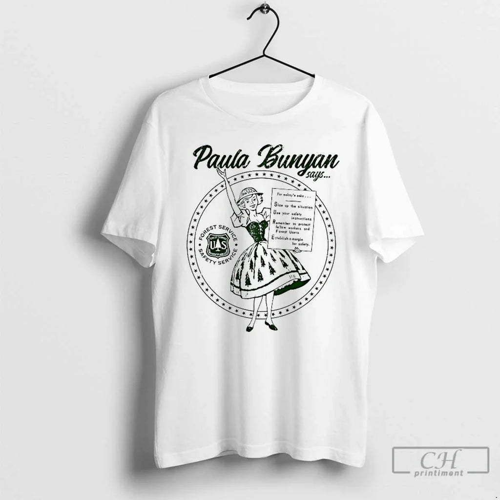 Premium Paula Bunyan Say Sure Guardian Of Safety - Adult & Kids T-Shirts, Sweatshirts & Hoodies apparel design preview 1
