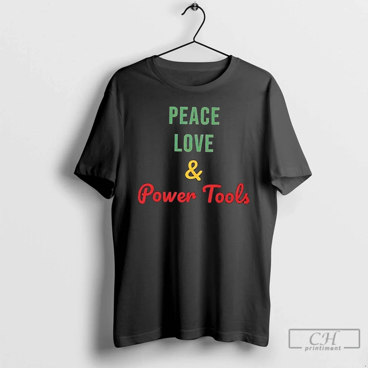 Premium Peace Love And Power Tools - Adult & Kids T-Shirts, Sweatshirts & Hoodies apparel design preview 1