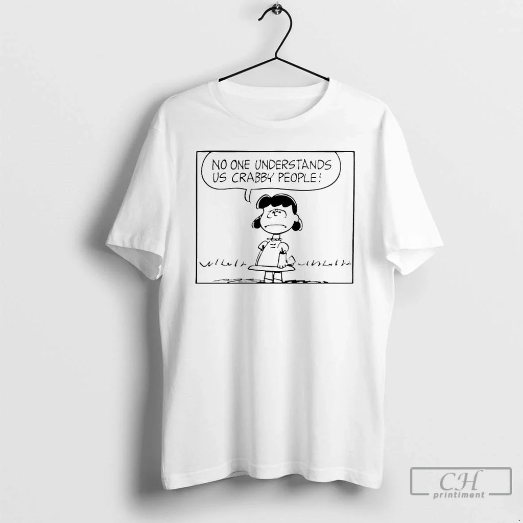 Premium Peanuts Lucy Crabby No One Understands Us - Adult & Kids T-Shirts, Sweatshirts & Hoodies apparel design preview 1