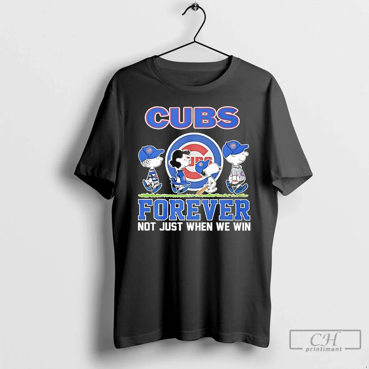 Premium Peanuts Comic X Chicago Cubs Forever Not Just - Adult & Kids T-Shirts, Sweatshirts & Hoodies apparel design preview 1