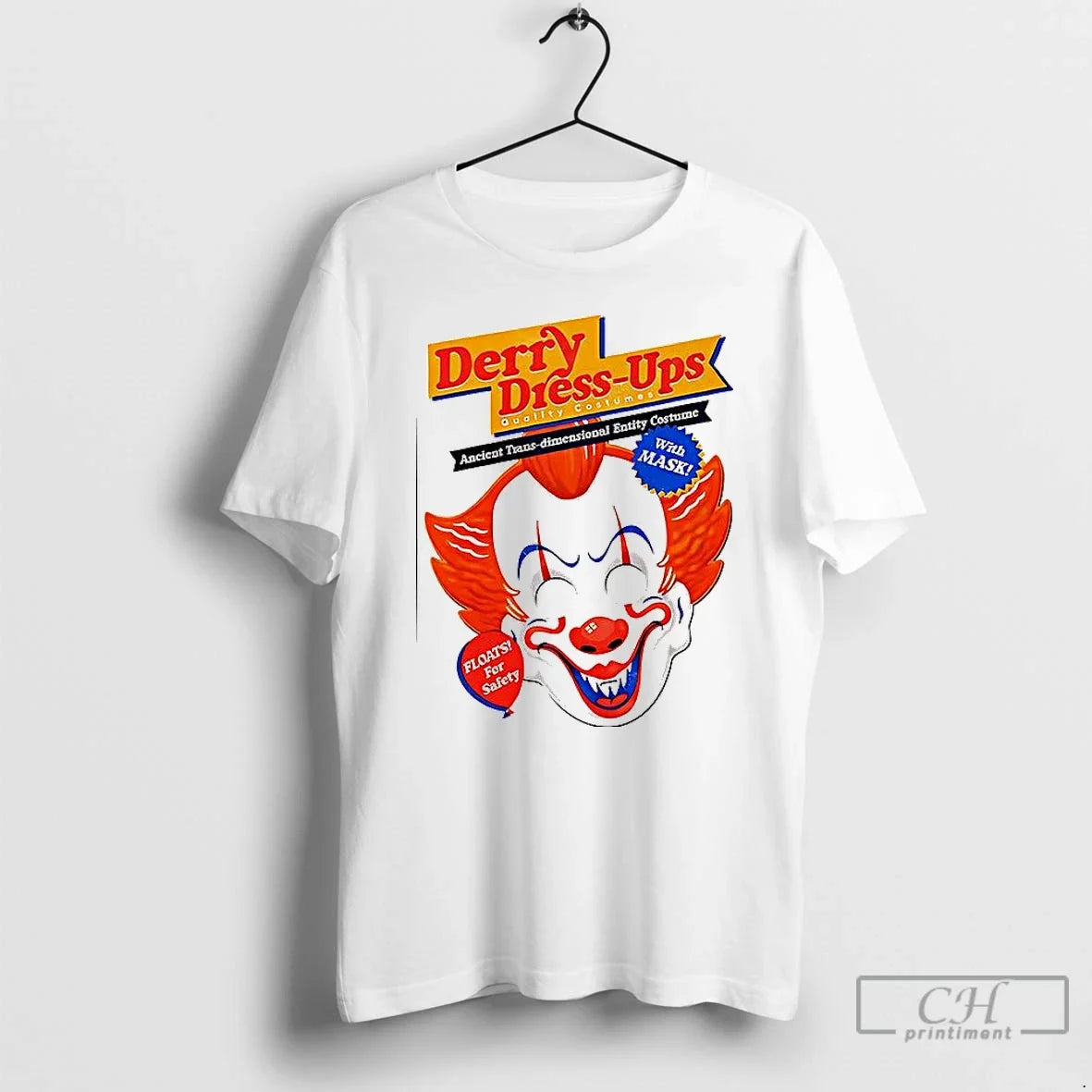 Premium Pennywise Derry Dress Ups Floats For Safety - Adult & Kids T-Shirts, Sweatshirts & Hoodies apparel design preview 1