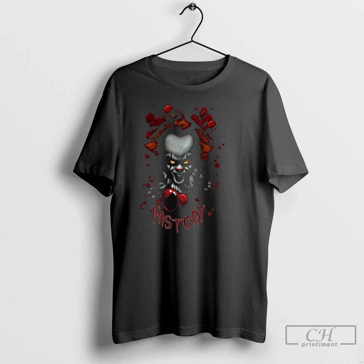 Premium Pennywise It Character Balloon Horror - Adult & Kids T-Shirts, Sweatshirts & Hoodies apparel design preview 1