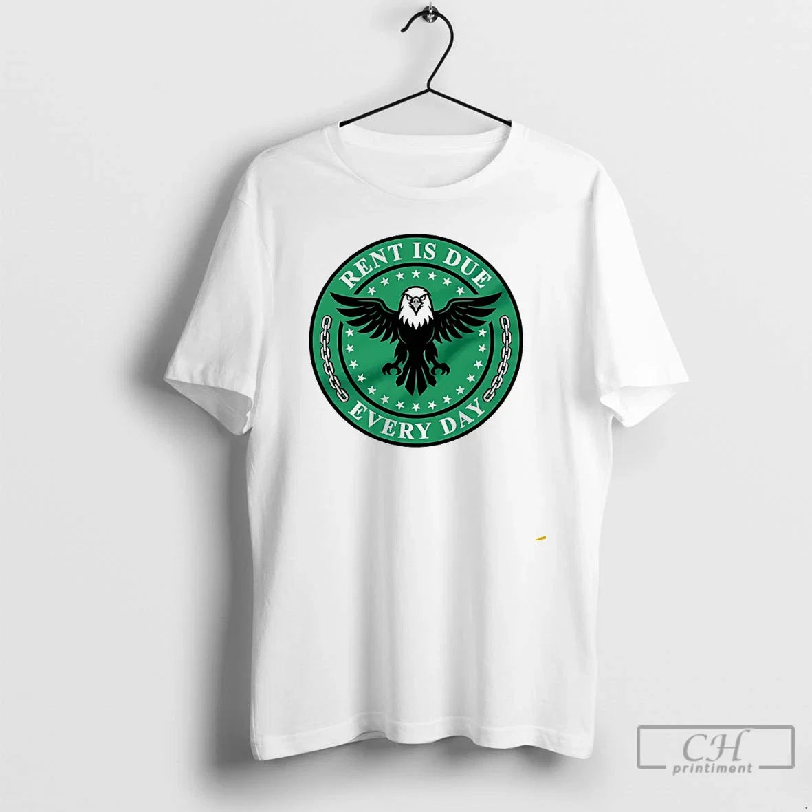 Premium Philadelphia Eagle Rent Is Due Everyday - Adult & Kids T-Shirts, Sweatshirts & Hoodies apparel design preview 1