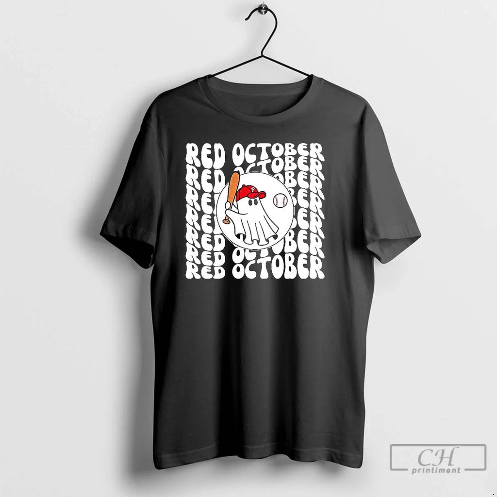 Premium Philadelphia Phillies Baseball Red October - Adult & Kids T-Shirts, Sweatshirts & Hoodies apparel design preview 1