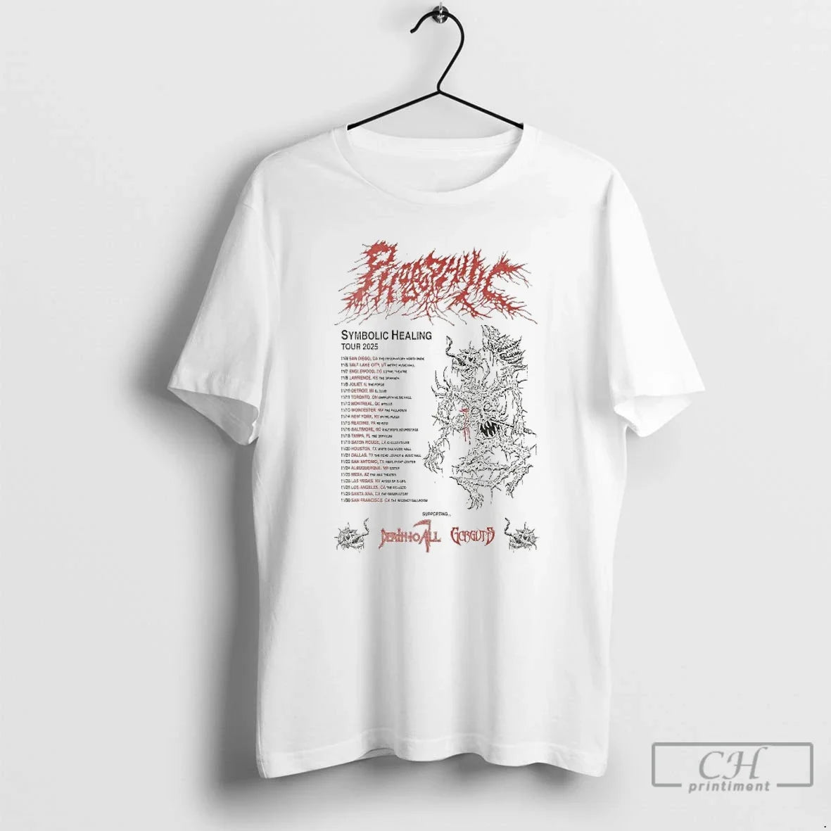 Premium Phobophilic Symbolic Healing Tour 2025 - Adult & Kids T-Shirts, Sweatshirts & Hoodies apparel design preview 1