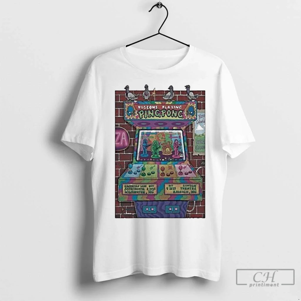 Premium Pigeons Playing Ping Pong Greenfield Lake - Adult & Kids T-Shirts, Sweatshirts & Hoodies apparel design preview 1