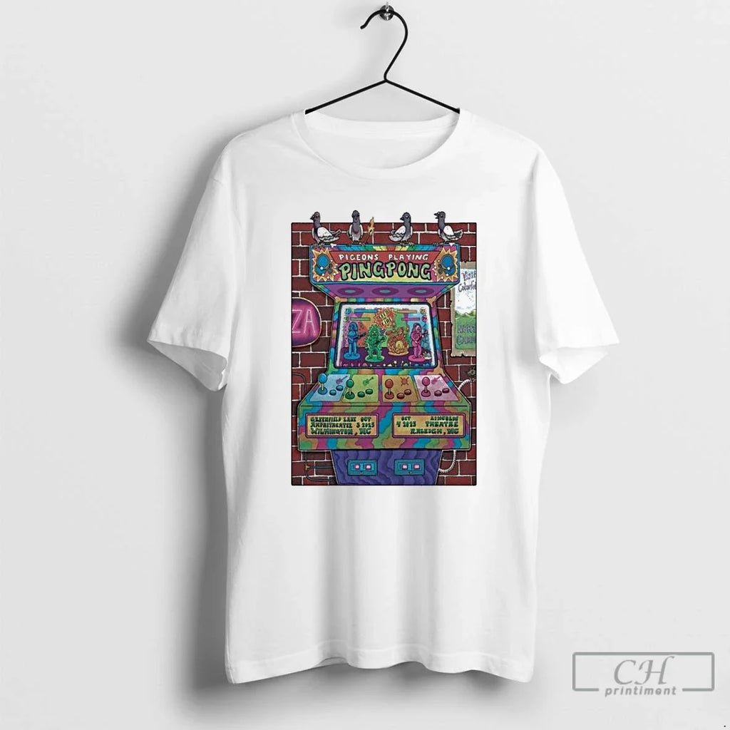 Premium Pigeons Playing Ping Pong Greenfield Lake - Adult & Kids T-Shirts, Sweatshirts & Hoodies apparel design preview 1