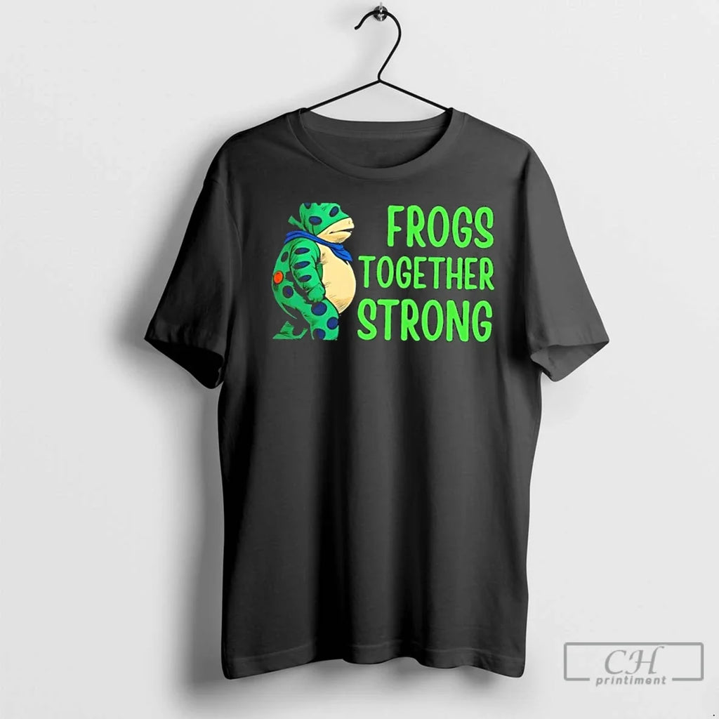 Premium Portland Frog Protest Frogs Together Strong - Adult & Kids T-Shirts, Sweatshirts & Hoodies apparel design preview 1