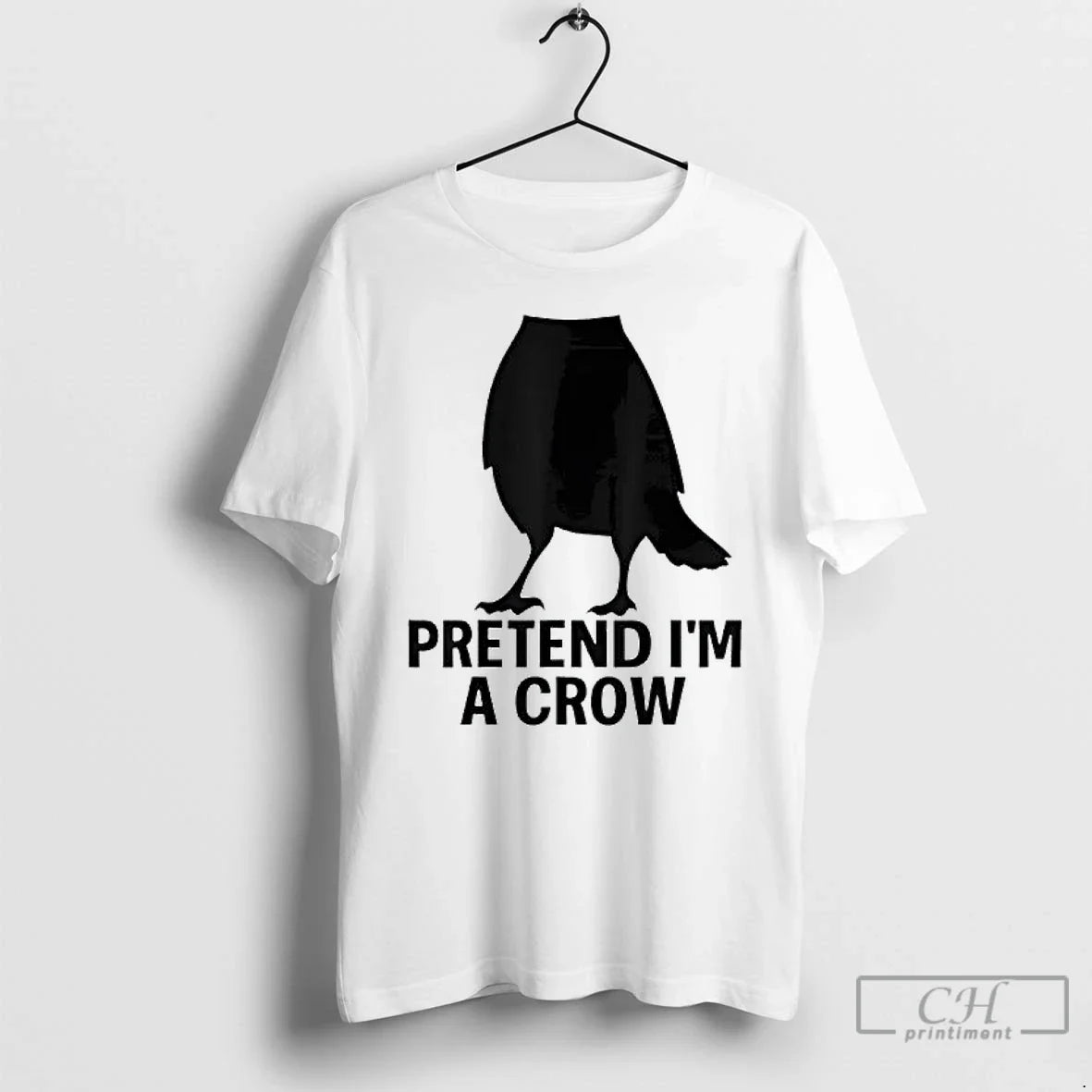 Premium Pretend Im A Crow Funny Halloween Costume - Adult & Kids T-Shirts, Sweatshirts & Hoodies apparel design preview 1
