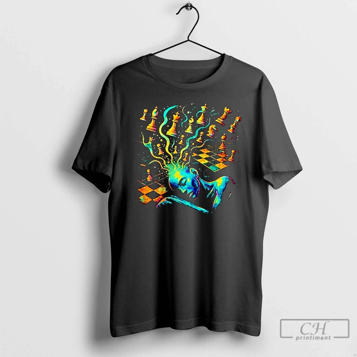 Premium Psychedelic Chess Dream Ornaments - Adult & Kids T-Shirts, Sweatshirts & Hoodies apparel design preview 1