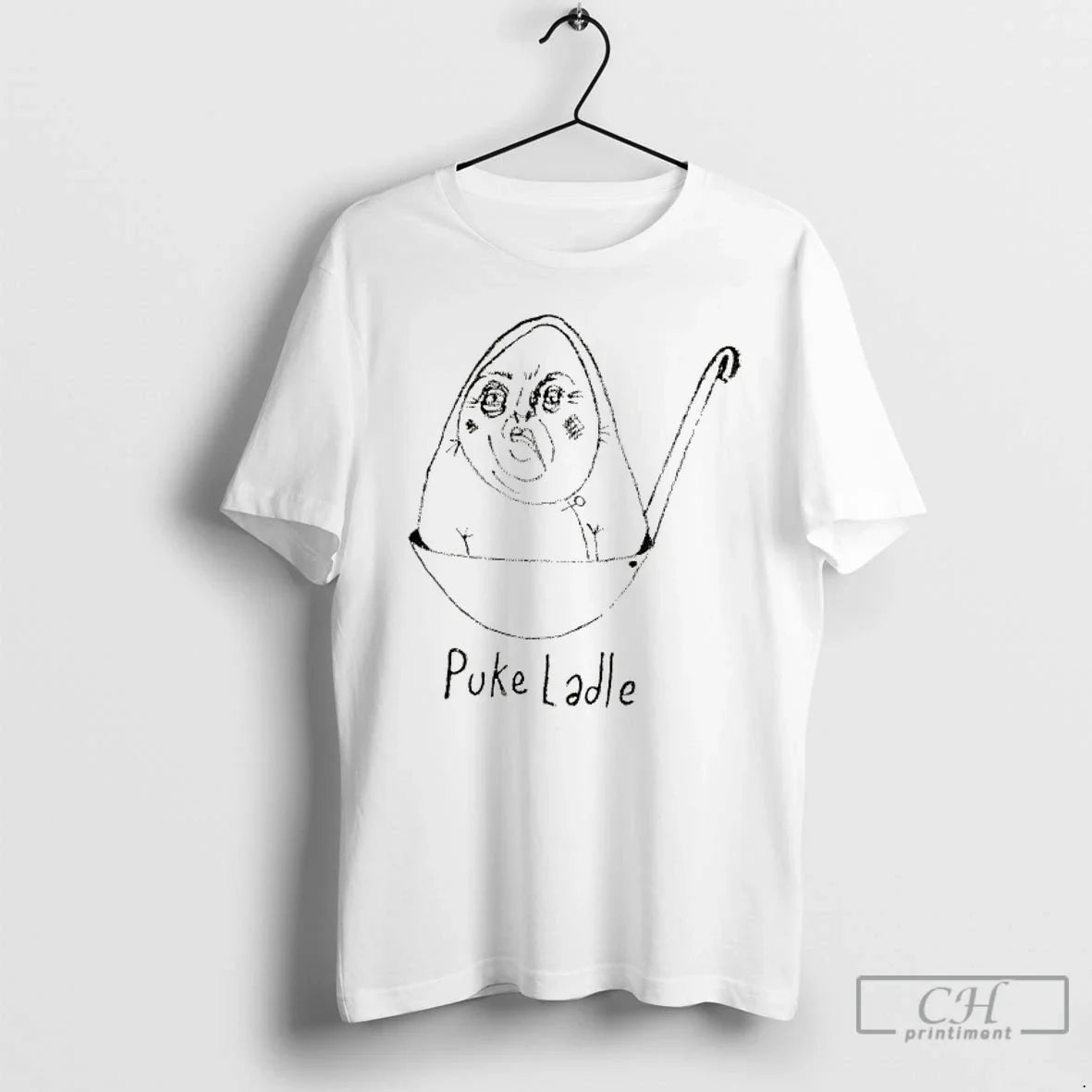 Premium Puke Ladle A Grotesque Face - Adult & Kids T-Shirts, Sweatshirts & Hoodies apparel design preview 1