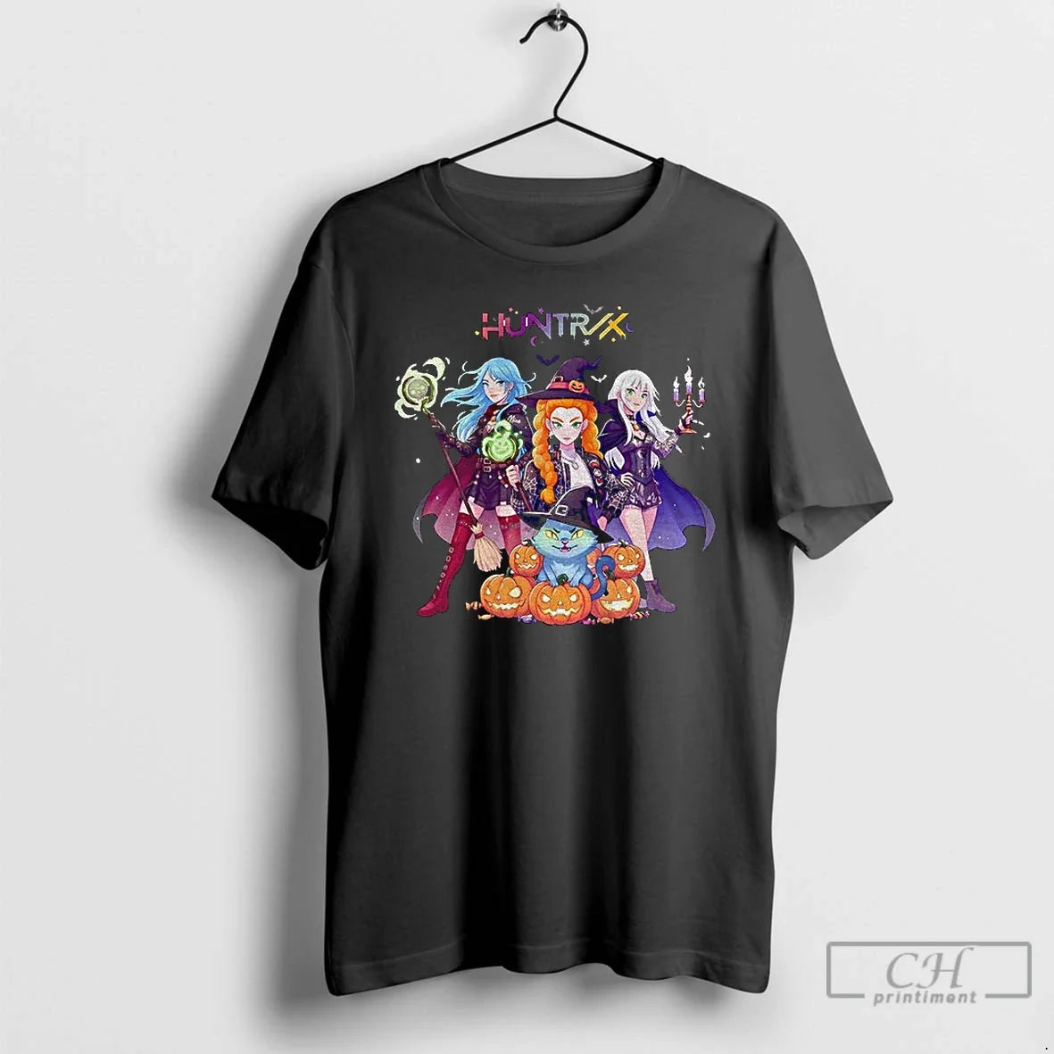 Premium Pumpkin Kpop Demon Hunter Spooky Huntrix - Adult & Kids T-Shirts, Sweatshirts & Hoodies apparel design preview 1