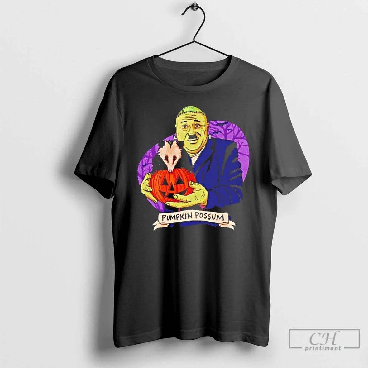 Premium Pumpkin Possum Halloween - Adult & Kids T-Shirts, Sweatshirts & Hoodies apparel design preview 1