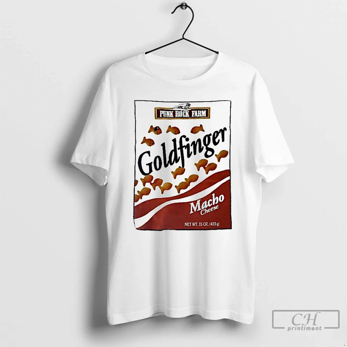Premium Punk Rock Farm Goldfinger Macho Cheese - Adult & Kids T-Shirts, Sweatshirts & Hoodies apparel design preview 1