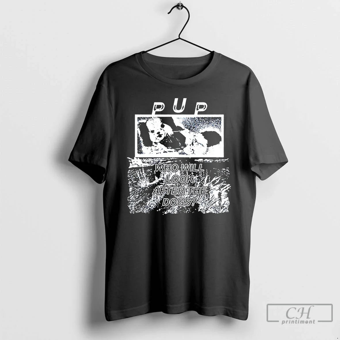 Premium Pup The Desolation Of Dog Who Will Look After - Adult & Kids T-Shirts, Sweatshirts & Hoodies apparel design preview 1