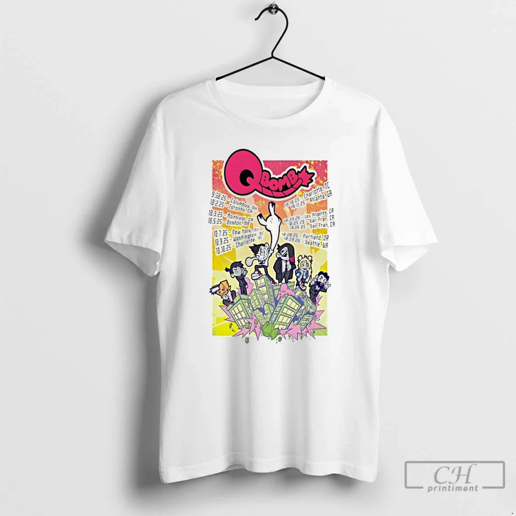 Premium Qbomb Tour 2025 Posters - Adult & Kids T-Shirts, Sweatshirts & Hoodies apparel design preview 1