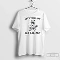 Premium Raccoon Bicycle Lifes Tough Man Get A Helmet - Adult & Kids T-Shirts, Sweatshirts & Hoodies apparel design preview 1