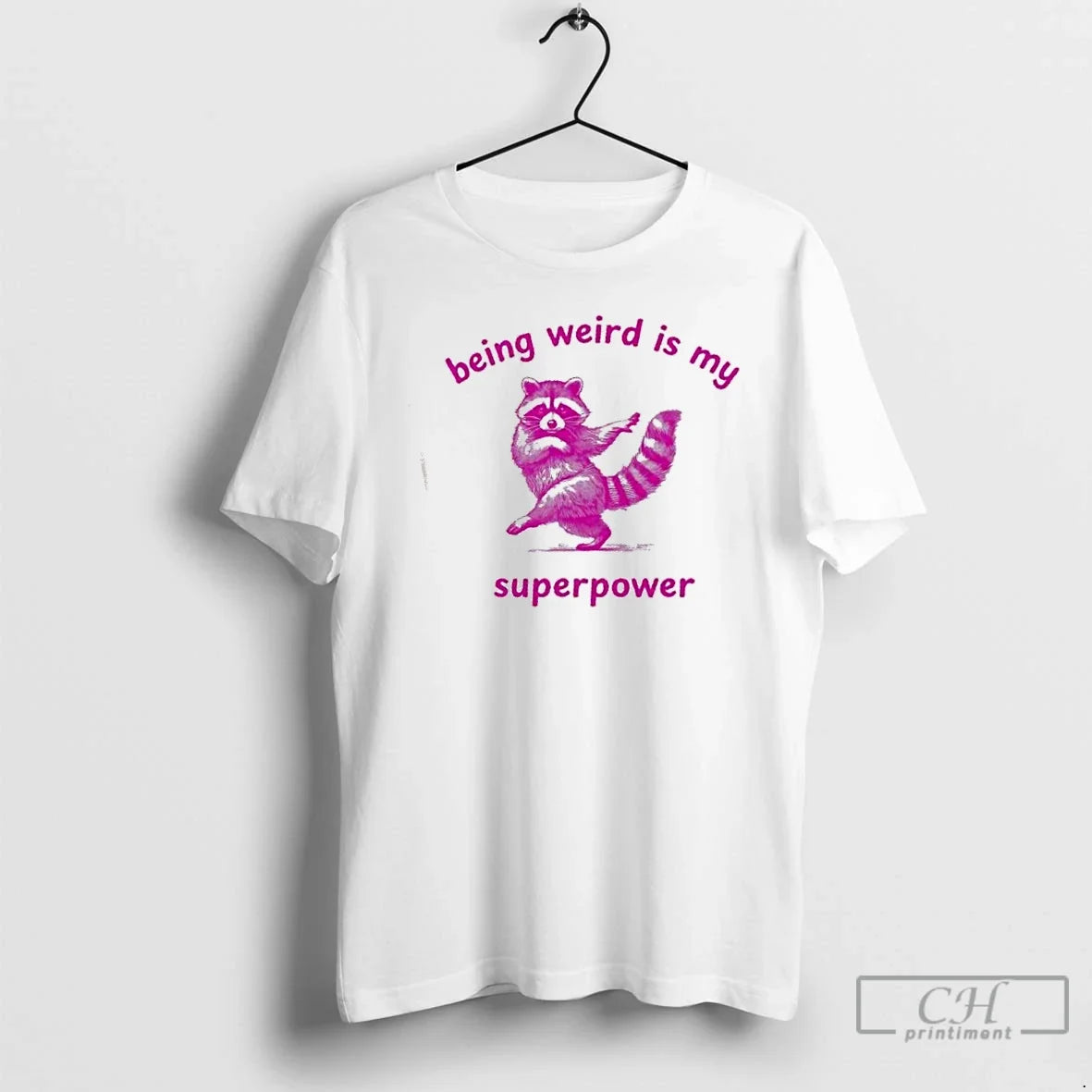 Premium Raccoon Dance Being Weird Is My Superpower - Adult & Kids T-Shirts, Sweatshirts & Hoodies apparel design preview 1