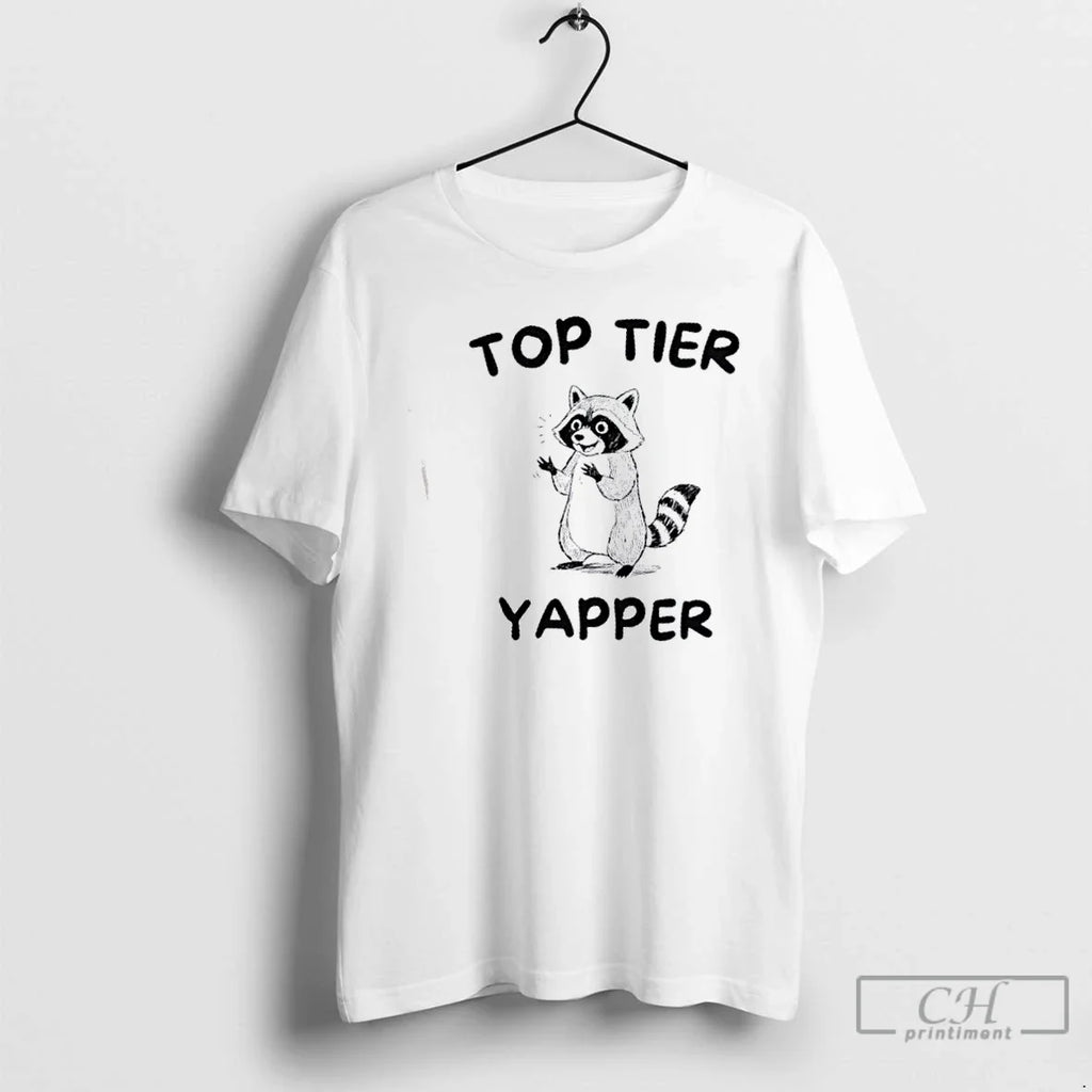 Premium Raccoon Top Tier Yapper - Adult & Kids T-Shirts, Sweatshirts & Hoodies apparel design preview 1