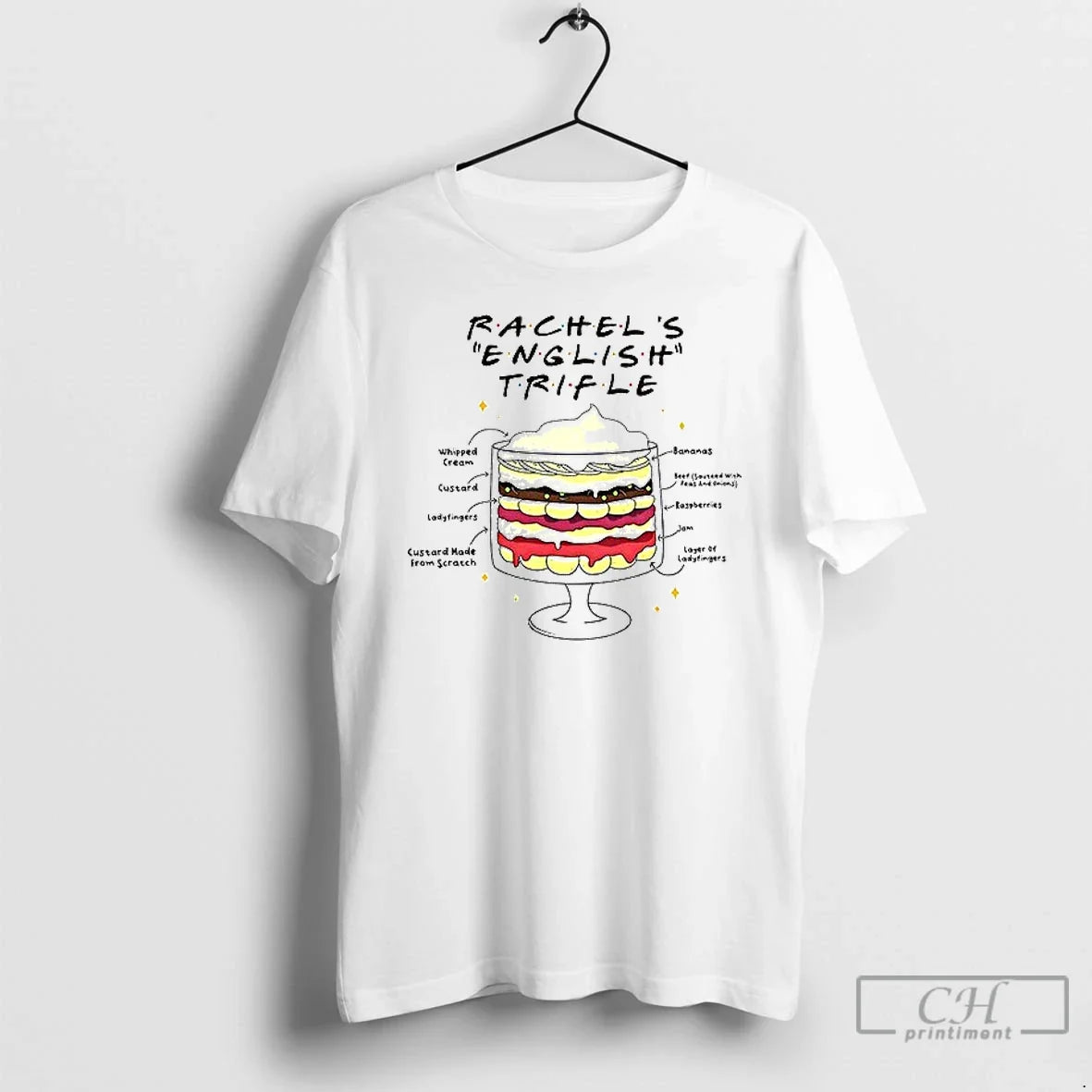 Premium Rachels English Trifle Friends Tv Ceramic And - Adult & Kids T-Shirts, Sweatshirts & Hoodies apparel design preview 1