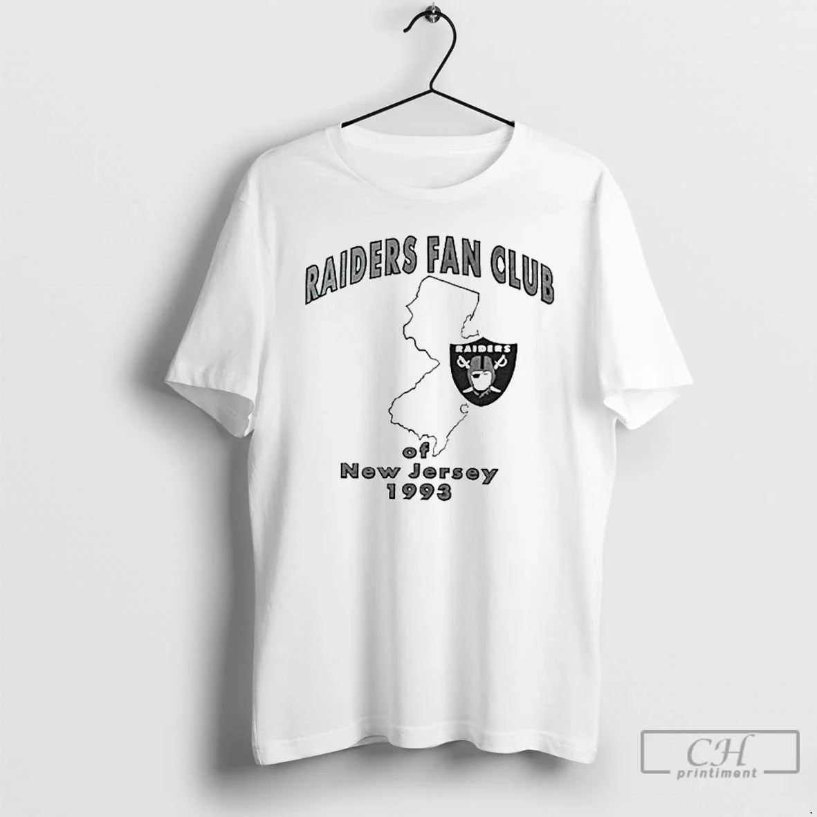 Premium Raiders Fan Club Of New Jersey 1993 Ornaments - Adult & Kids T-Shirts, Sweatshirts & Hoodies apparel design preview 1