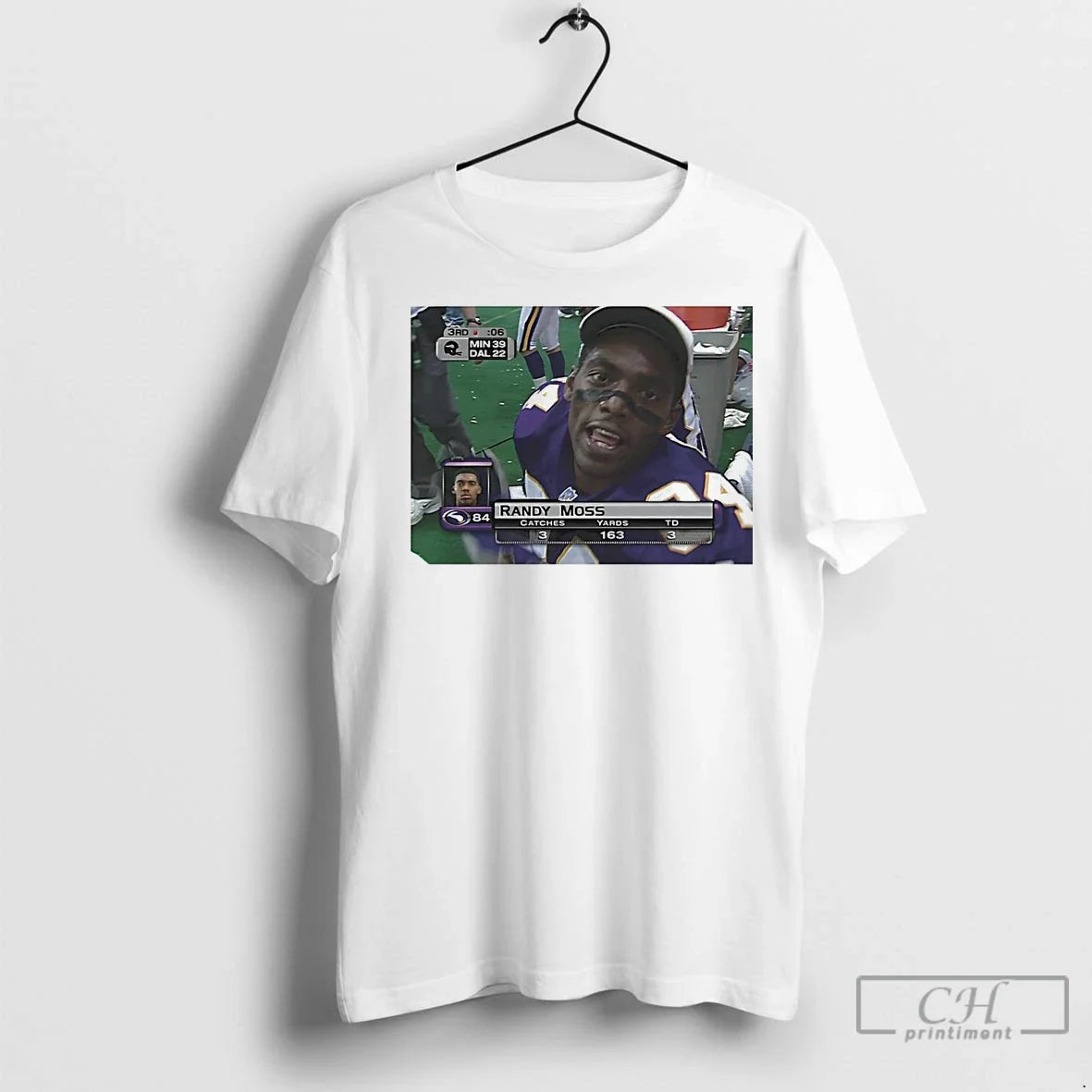 Premium Randy Moss On Thanksgiving In 1998 - Adult & Kids T-Shirts, Sweatshirts & Hoodies apparel design preview 1