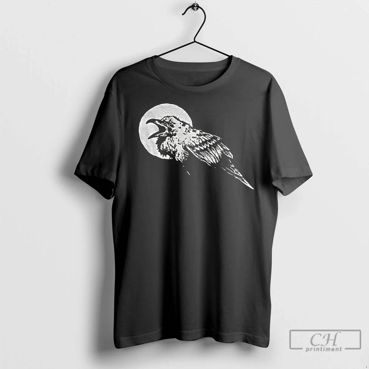 Premium Raven Patch F Caw Vintage - Adult & Kids T-Shirts, Sweatshirts & Hoodies apparel design preview 1