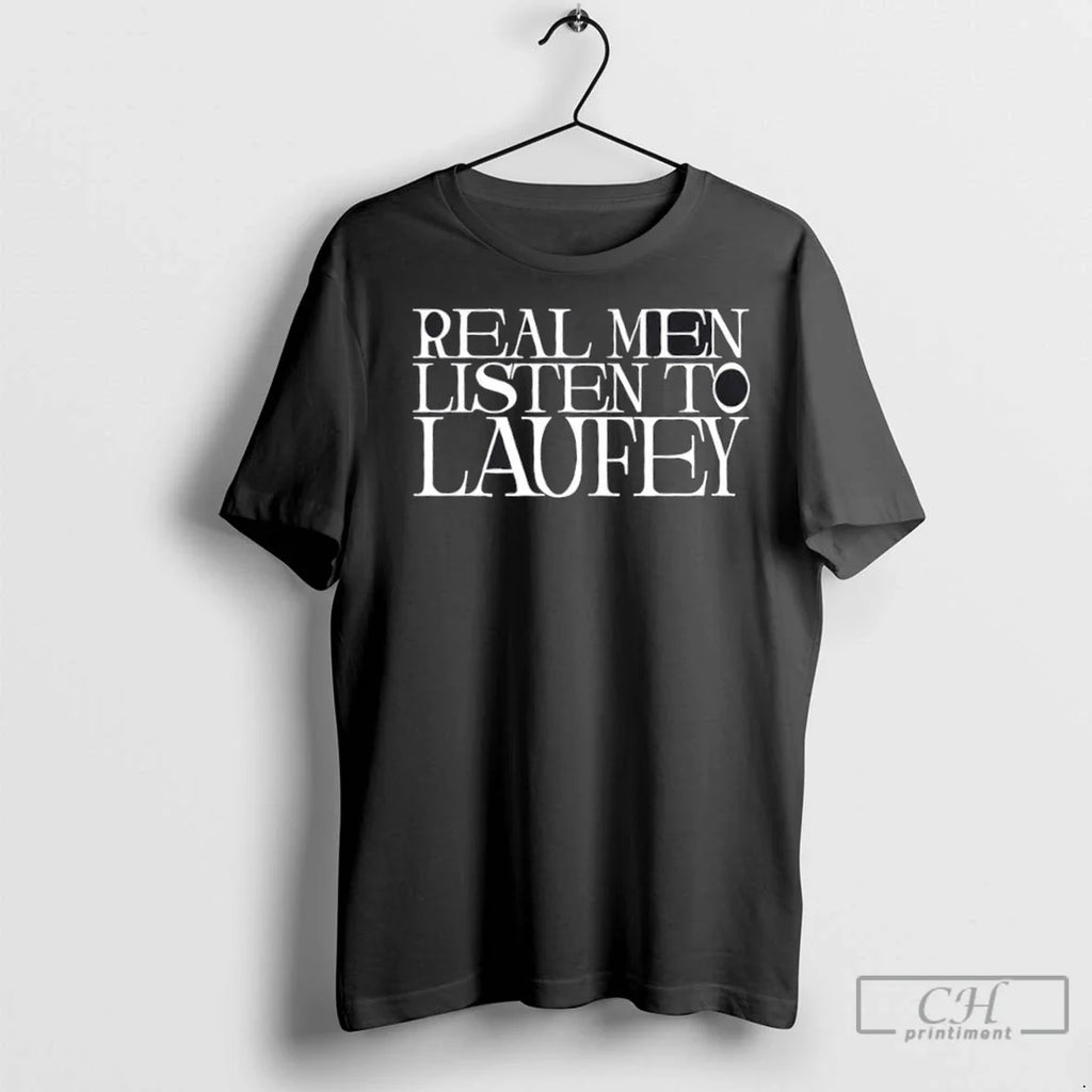 Premium Real Men Listen To Laufey - Adult & Kids T-Shirts, Sweatshirts & Hoodies apparel design preview 1