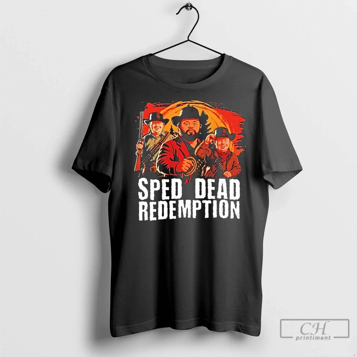 Premium Red Dead Redemption Sped Down - Adult & Kids T-Shirts, Sweatshirts & Hoodies apparel design preview 1