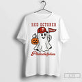 Premium Red October Halloween Ghost Phillies Baseball - Adult & Kids T-Shirts, Sweatshirts & Hoodies apparel design preview 1