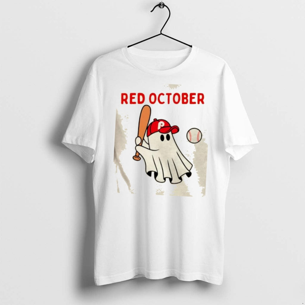 Red October Halloween Philadelphia Phillies Baseball - Adult & Kids T-Shirts, Sweatshirts & Hoodies apparel design preview 1