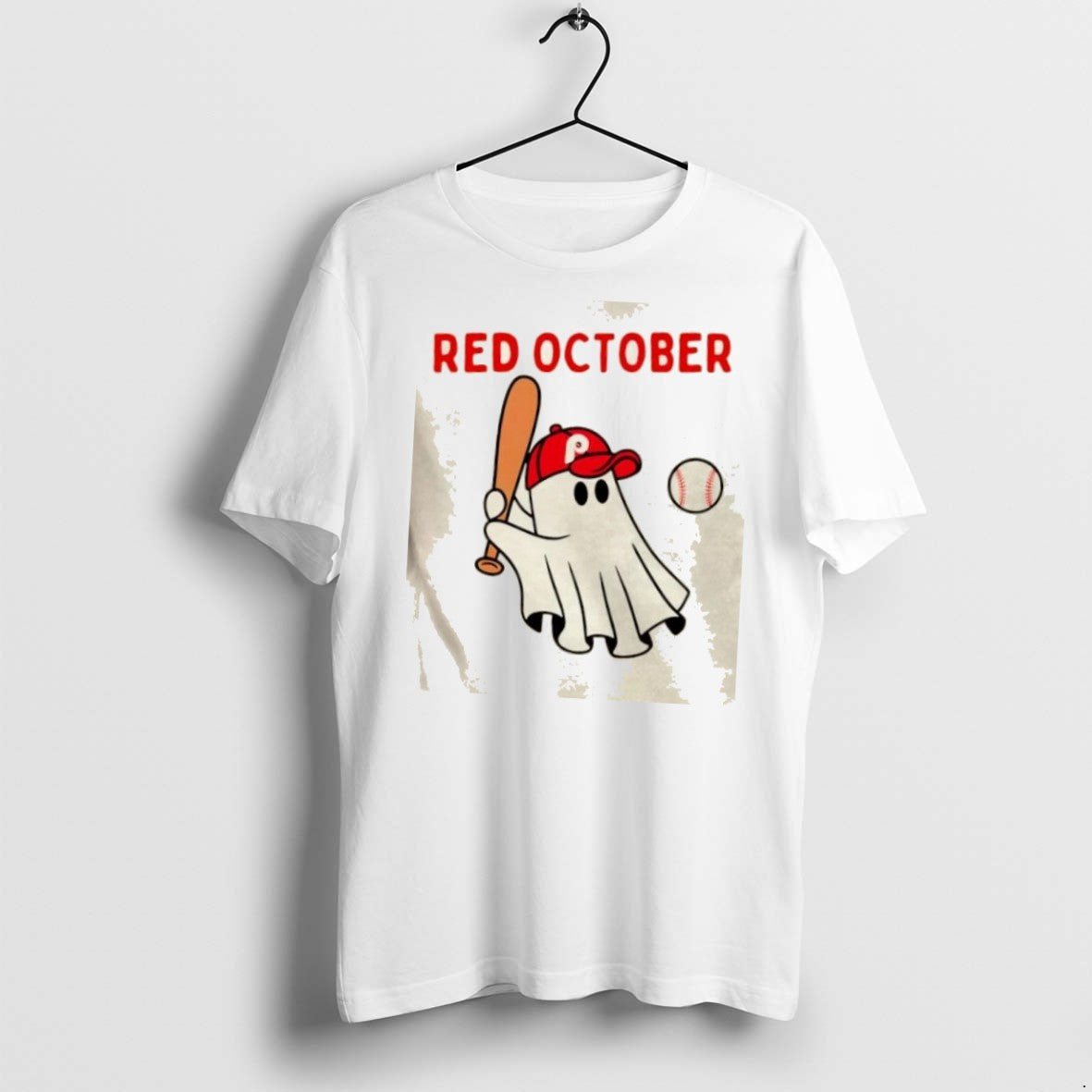 Red October Halloween Philadelphia Phillies Baseball - Adult & Kids T-Shirts, Sweatshirts & Hoodies apparel design preview 1