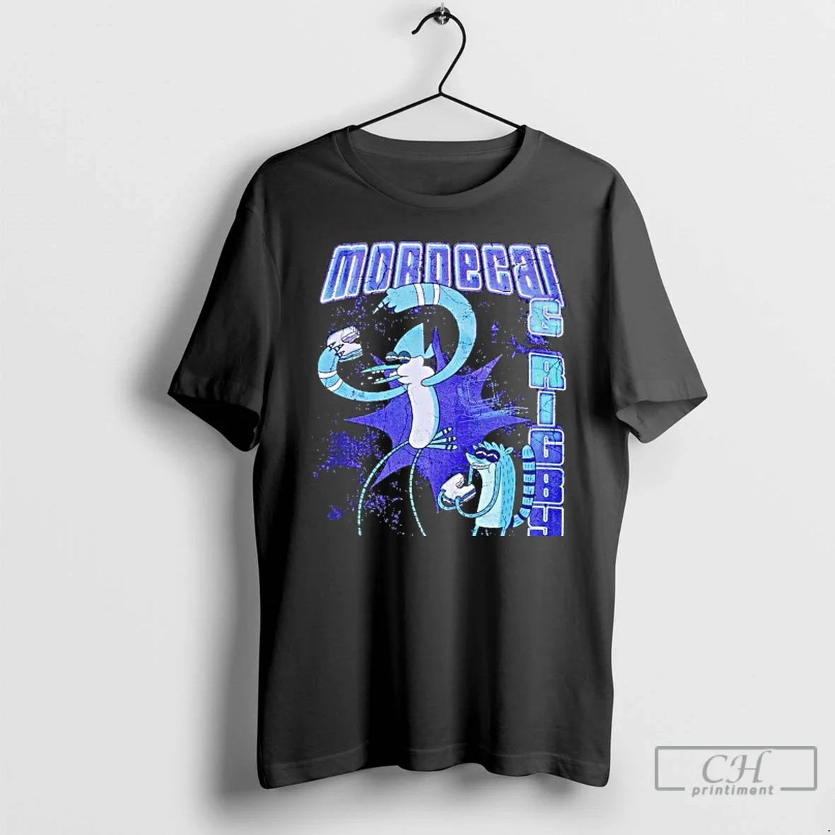 Premium Regular Show Mordecai Rigby Grillin - Adult & Kids T-Shirts, Sweatshirts & Hoodies apparel design preview 1